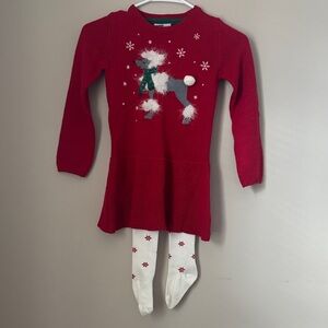 Kids Red Holiday Dress Set
